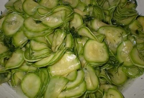 Кабачки маринованные