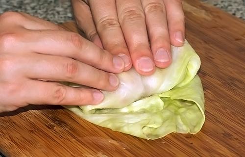 Заверните голубец до конца