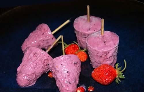 десерт из ягод замароженный