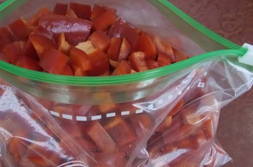 Заготовка из мороженного перца