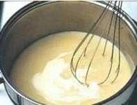 Смешайте бульон и сливки