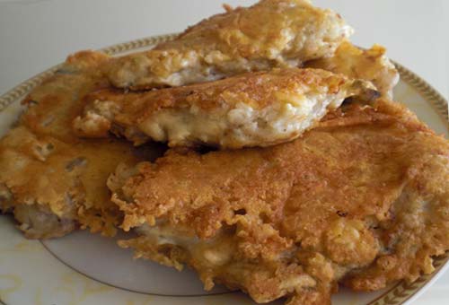 жареный морской окунь