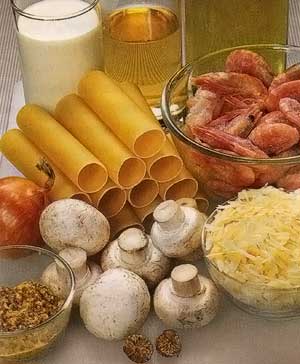 Продукты для соуса и начинки.