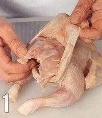 Как снять с курицы кожу