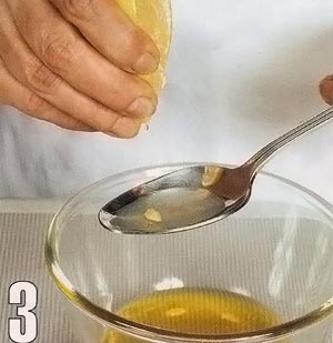 Сок лимона и масло