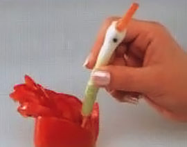 клюв из моркови