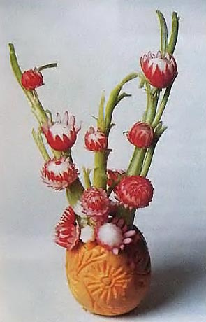 Букет из редиса