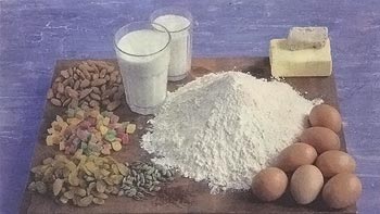 Продукты для кулича