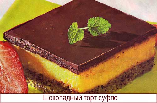 Шоколадный торт суфле