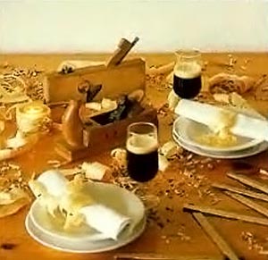 Стружки в качестве декора